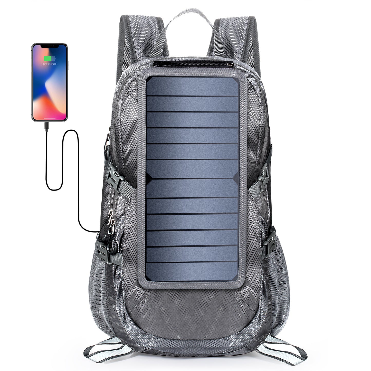 Foldable Solar Hiking Backpack